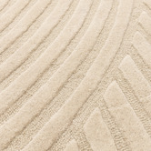 Asiatic Sand Hague Arch Hand-Tufted Wool Rug