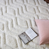 Asiatic Off White Harrison Table-Tufted Rug