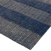 Asiatic Navy Ives Flat Weave Cotton &amp; Jute Rug