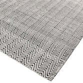 Asiatic Black &amp; White Ives Flat Weave Cotton &amp; Jute Rug