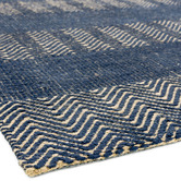 Asiatic Navy Ives Flat Weave Cotton &amp; Jute Rug
