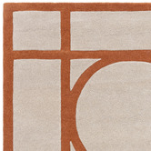 Asiatic Rust Metro Hand-Tufted Wool Rug