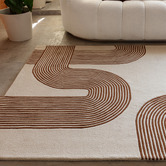 Asiatic Amber Matrix Arch Hand-Tufted Wool Rug