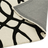 Asiatic White Matrix Wire Hand-Tufted Wool Rug