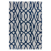 Asiatic Navy Matrix Wire Hand-Tufted Wool Rug