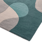 Asiatic Teal Matrix Hand-Tufted Wool Rug