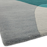 Asiatic Teal Matrix Hand-Tufted Wool Rug