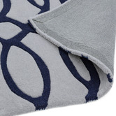 Asiatic Navy Matrix Wire Hand-Tufted Wool Rug