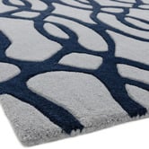 Asiatic Navy Matrix Wire Hand-Tufted Wool Rug