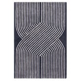 Asiatic Navy Matrix Solstice Hand-Tufted Wool &amp; Viscose Rug