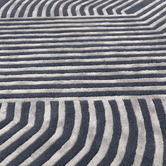 Asiatic Navy Matrix Solstice Hand-Tufted Wool &amp; Viscose Rug