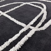 Asiatic Charcoal Matrix Infinity Hand-Tufted Wool &amp; Viscose Rug