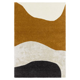 Asiatic Ochre Matrix Hand-Tufted Wool &amp; Viscose Rug
