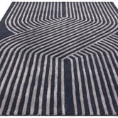 Asiatic Navy Matrix Solstice Hand-Tufted Wool &amp; Viscose Rug