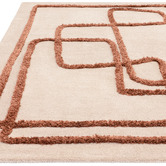 Asiatic Copper Matrix Infinity Hand-Tufted Wool &amp; Viscose Rug