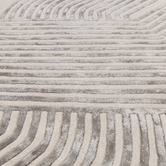 Asiatic Ivory Matrix Solstice Hand-Tufted Wool &amp; Viscose Rug
