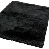 Asiatic Black Plush Hand-Woven Rug