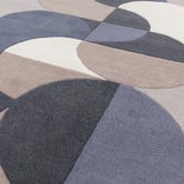 Asiatic Grey Matrix Statement Hand-Tufted Wool Rug