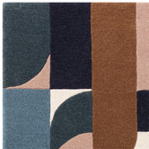 Asiatic Multicolour Matrix Klotski Hand-Tufted Wool Rug