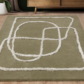Asiatic Sage Matrix Infinity Hand-Tufted Wool &amp; Viscose Rug