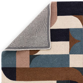 Asiatic Multicolour Matrix Klotski Hand-Tufted Wool Rug