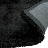 Asiatic Black Plush Hand-Woven Rug