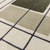 Asiatic Khaki Reef Outline Hand-Tufted Wool Rug