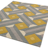 Asiatic Reef Motif Hand-Tufted Wool Rug