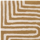 Asiatic Ochre Reef Curve Hand-Tufted Wool Rug