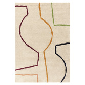 Asiatic Reef Linear Hand-Tufted Wool Rug