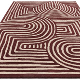 Asiatic Plum Reef Curve Hand-Tufted Wool Rug