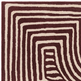 Asiatic Plum Reef Curve Hand-Tufted Wool Rug