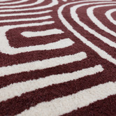 Asiatic Plum Reef Curve Hand-Tufted Wool Rug