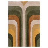 Asiatic Green Romy Retro Hand-Tufted Indoor/Outdoor Rug