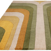 Asiatic Green Romy Retro Hand-Tufted Indoor/Outdoor Rug