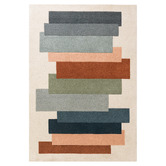 Asiatic Beige Reef Stacks Hand-Tufted Wool Rug