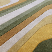 Asiatic Green Romy Retro Hand-Tufted Indoor/Outdoor Rug