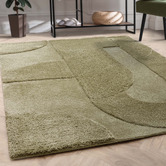 Asiatic Green Tova Geometric Rug