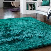 Asiatic Teal Whisper Table-Tufted Rug