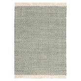 Asiatic Green Vigo Flat Weave Wool-Blend Rug