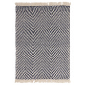Asiatic Navy Vigo Flat Weave Wool-Blend Rug