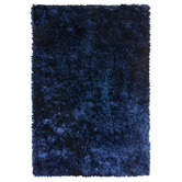 Asiatic Navy Whisper Table-Tufted Rug