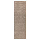 Asiatic Taupe York Hand-Woven Wool Runner