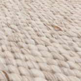 Asiatic Oyster Zander Hand-Woven Wool-Blend Rug