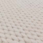 Asiatic Ivory Zander Hand-Woven Wool-Blend Rug