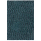 Asiatic Teal Hague Chevron Hand-Tufted Wool Rug
