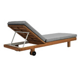 Warwilla Living Rome Teak Wood Sun Lounge