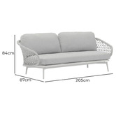 Warwilla Living 2 Seater Verona Outdoor Sofa