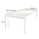 Warwilla Living Broulee Extendable Outdoor Dining Table