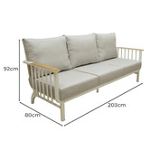 Warwilla Living 5 Seater Arosa Outdoor Lounge Set